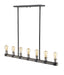 Linear Chandelier Z-Lite 472-7L-ABB Ashen Barnboard Kirkland 7 Light Linear Chandelier Z-Lite
