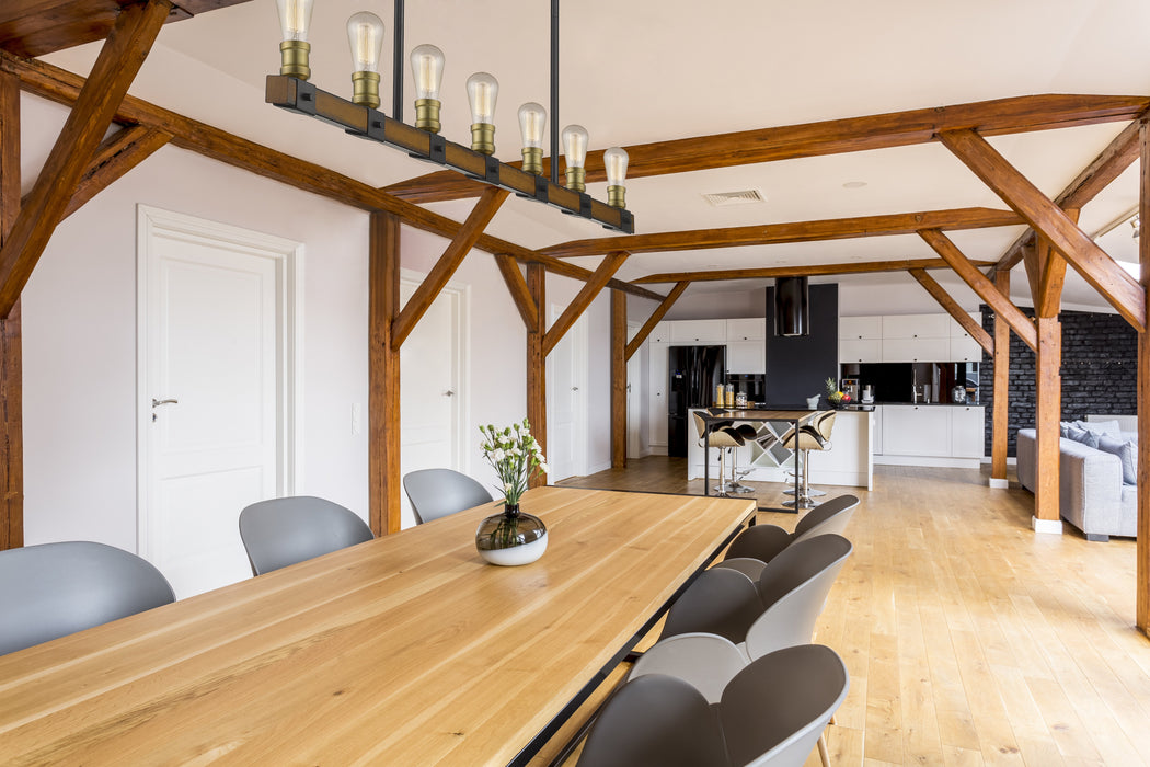 Linear Chandelier Z-Lite 472-7L-RM Rustic Mahogany Kirkland 7 Light Linear Chandelier Z-Lite