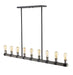 Linear Chandelier Z-Lite 472-9L-ABB Ashen Barnboard Kirkland 9 Light Linear Chandelier Z-Lite