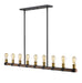 Linear Chandelier Z-Lite 472-9L-RM Rustic Mahogany Kirkland 9 Light Linear Chandelier Z-Lite