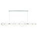LED Chandelier Eurofase 47257-030 ATOMO 74 Inch Linear LED Chandelier Chrome/Clear Glass Eurofase