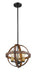 Pendant Z-Lite 472B14-RM Rustic Mahogany Kirkland 3 Light Pendant Z-Lite