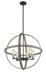 Chandelier Z-Lite 472B26-ABB Ashen Barnboard Kirkland 6 Light Chandelier Z-Lite
