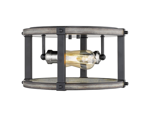 Flush Mount Z-Lite 472F2R-ABB Ashen Barnboard Kirkland 2 Light Flush Mount Z-Lite