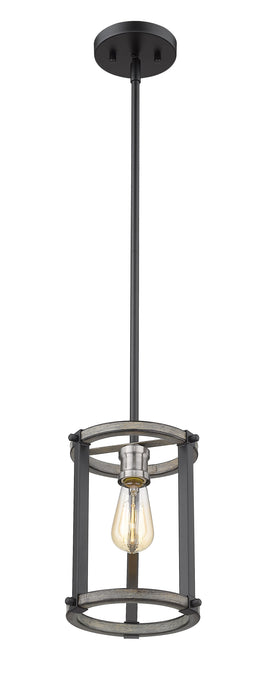 Pendant Z-Lite 472MPR-ABB Ashen Barnboard Kirkland 1 Light Pendant Z-Lite