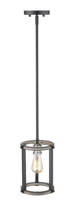 Pendant Z-Lite 472MPR-ABB Ashen Barnboard Kirkland 1 Light Pendant Z-Lite