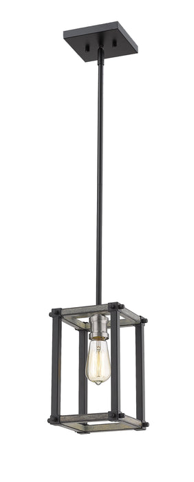 Pendant Z-Lite 472MPS-ABB Ashen Barnboard Kirkland 1 Light Pendant Z-Lite