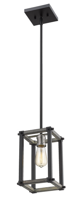 Pendant Z-Lite 472MPS-ABB Ashen Barnboard Kirkland 1 Light Pendant Z-Lite