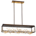 Eurofase 35642-015 Aerie 42" Gold-Black Mix LED Chandelier