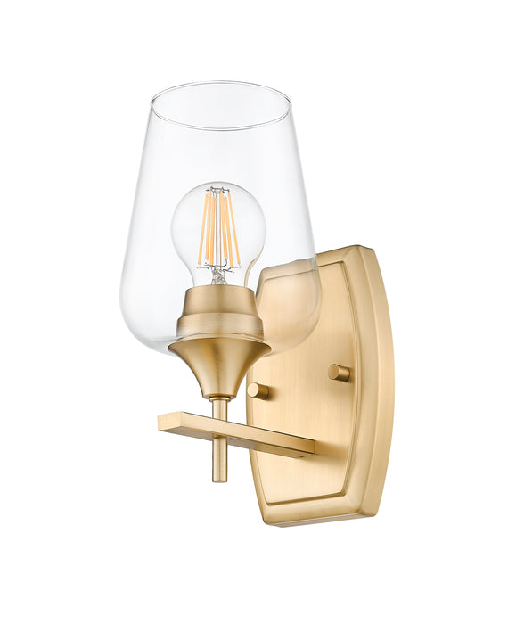 Wall Sconce Z-Lite 473-1S-BBR Burnished Brass Joliet 1 Light Wall Sconce Z-Lite