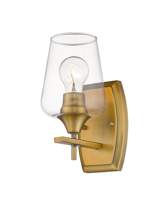 Wall Sconce Z-Lite 473-1S-OBR Olde Brass Joliet 1 Light Wall Sconce Z-Lite