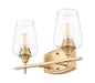 Vanity Z-Lite 473-2V-BBR Burnished Brass Joliet 2 Light Vanity Z-Lite