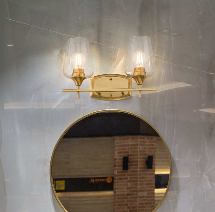 Vanity Z-Lite 473-2V-BBR Burnished Brass Joliet 2 Light Vanity Z-Lite