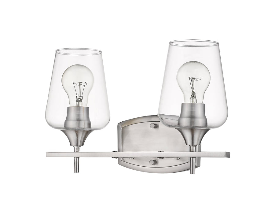 Vanity Z-Lite 473-2V-BN Brushed Nickel Joliet 2 Light Vanity Z-Lite