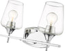 Vanity Z-Lite 473-2V-CH Chrome Joliet 2 Light Vanity Z-Lite