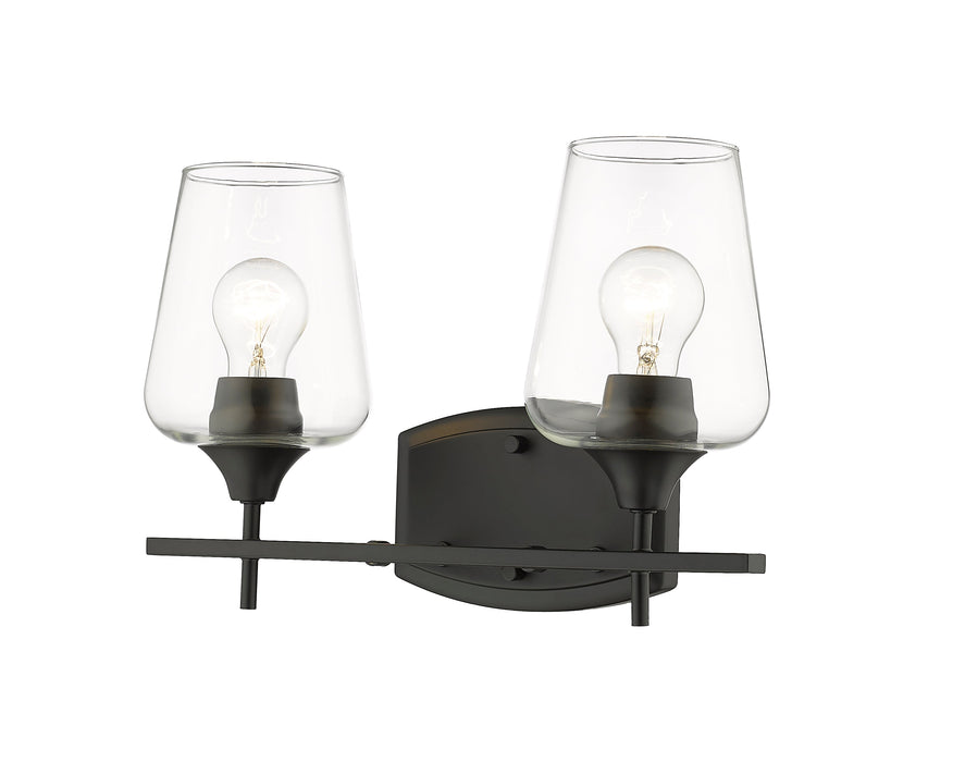 Vanity Z-Lite 473-2V-MB Matte Black Joliet 2 Light Vanity Z-Lite