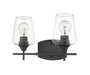 Vanity Z-Lite 473-2V-MB Matte Black Joliet 2 Light Vanity Z-Lite