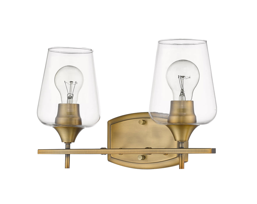 Vanity Z-Lite 473-2V-OBR Olde Brass Joliet 2 Light Vanity Z-Lite