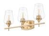 Vanity Z-Lite 473-3V-BBR Burnished Brass Joliet 3 Light Vanity Z-Lite