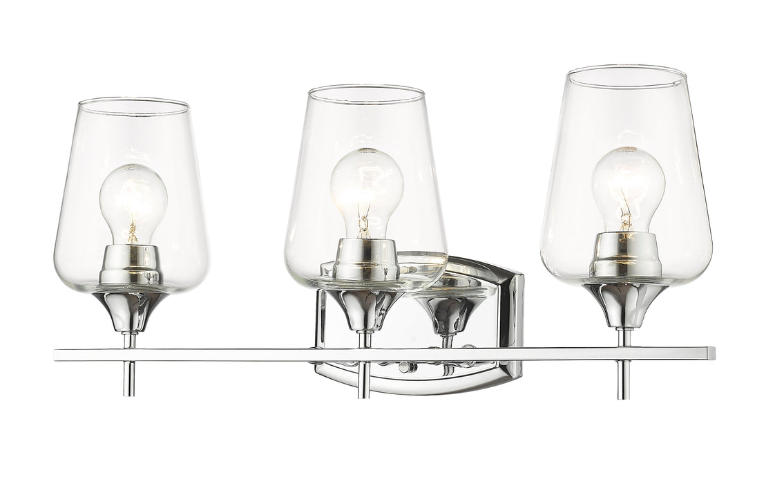Vanity Z-Lite 473-3V-CH Chrome Joliet 3 Light Vanity Z-Lite
