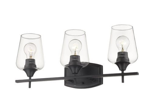 Vanity Z-Lite 473-3V-MB Matte Black Joliet 3 Light Vanity Z-Lite