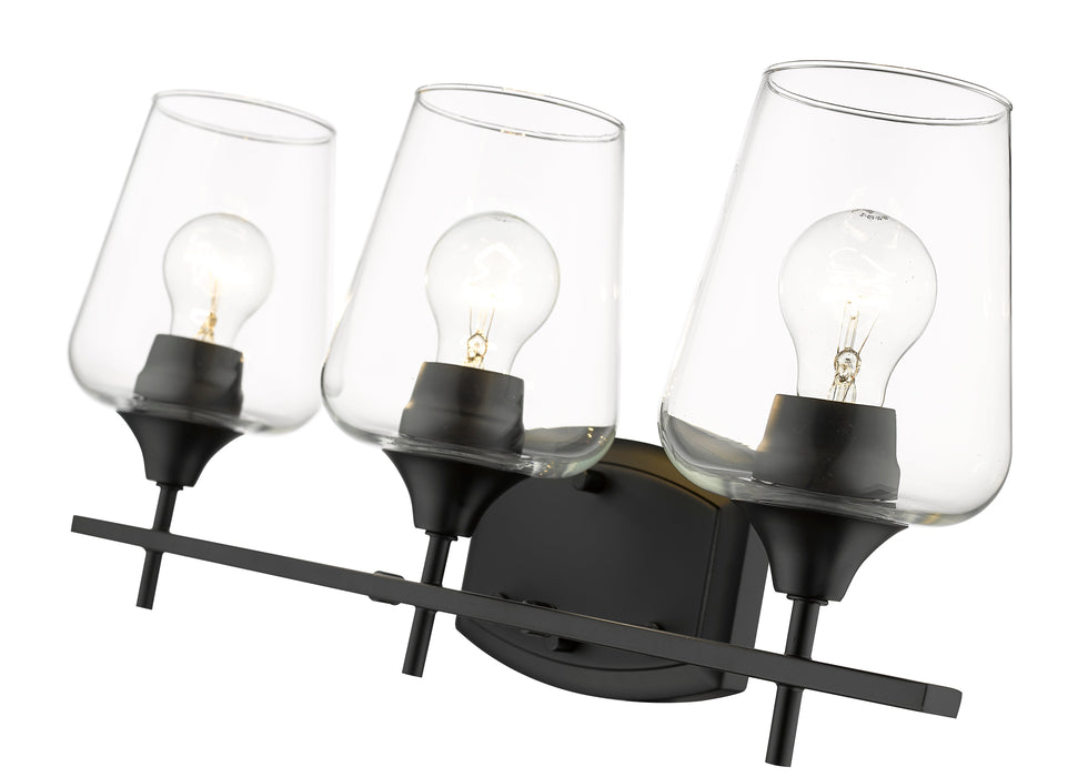 Vanity Z-Lite 473-3V-MB Matte Black Joliet 3 Light Vanity Z-Lite
