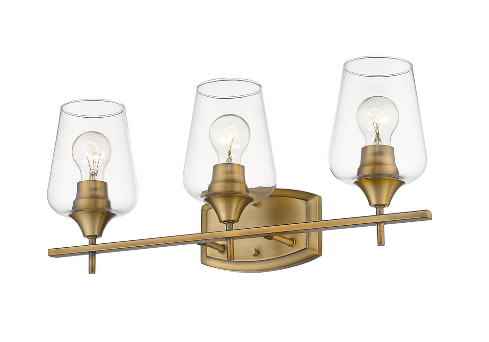 Vanity Z-Lite 473-3V-OBR Olde Brass Joliet 3 Light Vanity Z-Lite