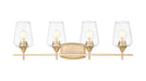 Vanity Z-Lite 473-4V-BBR Burnished Brass Joliet 4 Light Vanity Z-Lite