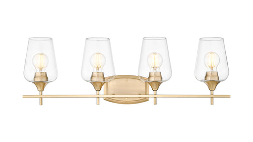 Vanity Z-Lite 473-4V-BBR Burnished Brass Joliet 4 Light Vanity Z-Lite