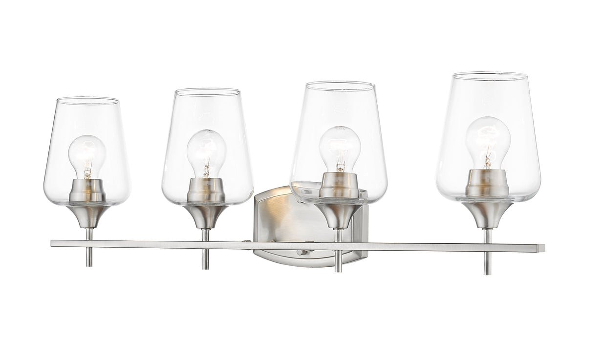 Vanity Z-Lite 473-4V-BN Brushed Nickel Joliet 4 Light Vanity Z-Lite