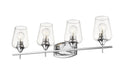 Vanity Z-Lite 473-4V-CH Chrome Joliet 4 Light Vanity Z-Lite