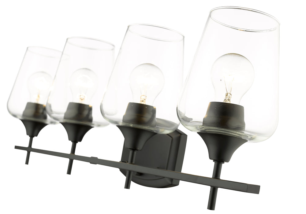 Vanity Z-Lite 473-4V-MB Matte Black Joliet 4 Light Vanity Z-Lite