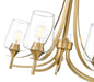 Chandelier Z-Lite 473-5BBR Burnished Brass Joliet 5 Light Chandelier Z-Lite