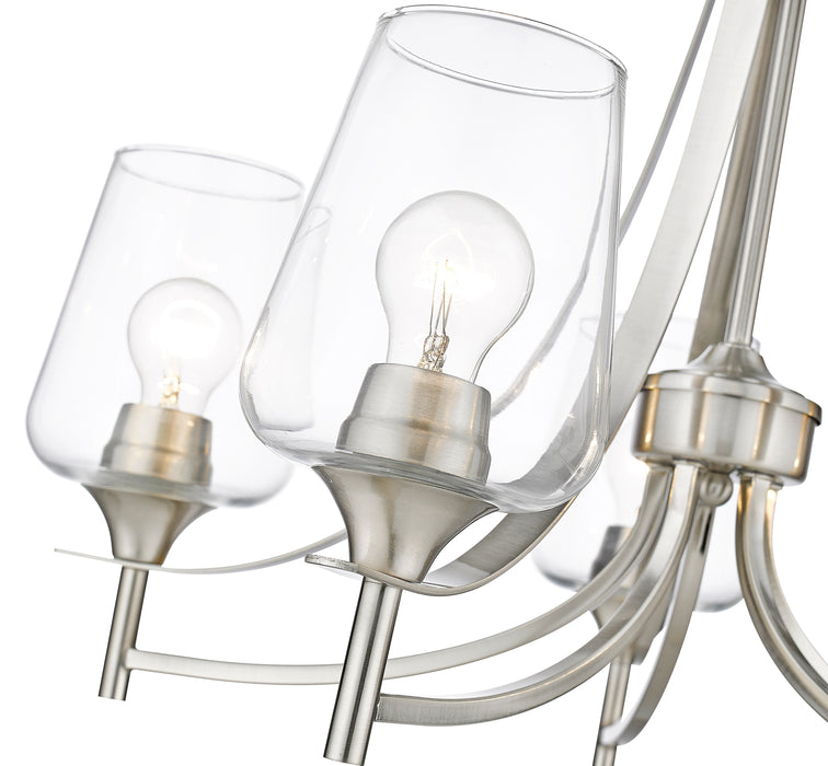 Chandelier Z-Lite 473-5BN Brushed Nickel Joliet 5 Light Chandelier Z-Lite