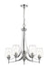 Chandelier Z-Lite 473-5CH Chrome Joliet 5 Light Chandelier Z-Lite