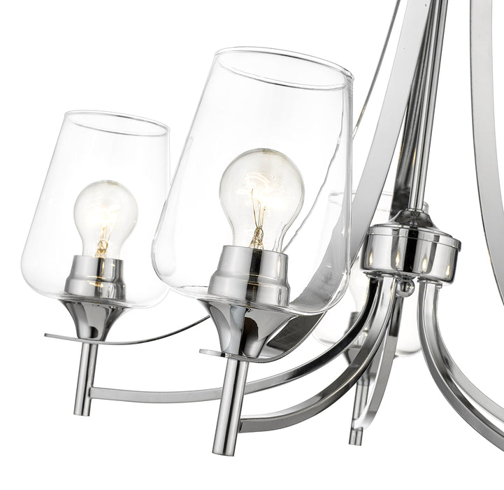 Chandelier Z-Lite 473-5CH Chrome Joliet 5 Light Chandelier Z-Lite