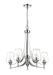 Chandelier Z-Lite 473-5CH Chrome Joliet 5 Light Chandelier Z-Lite
