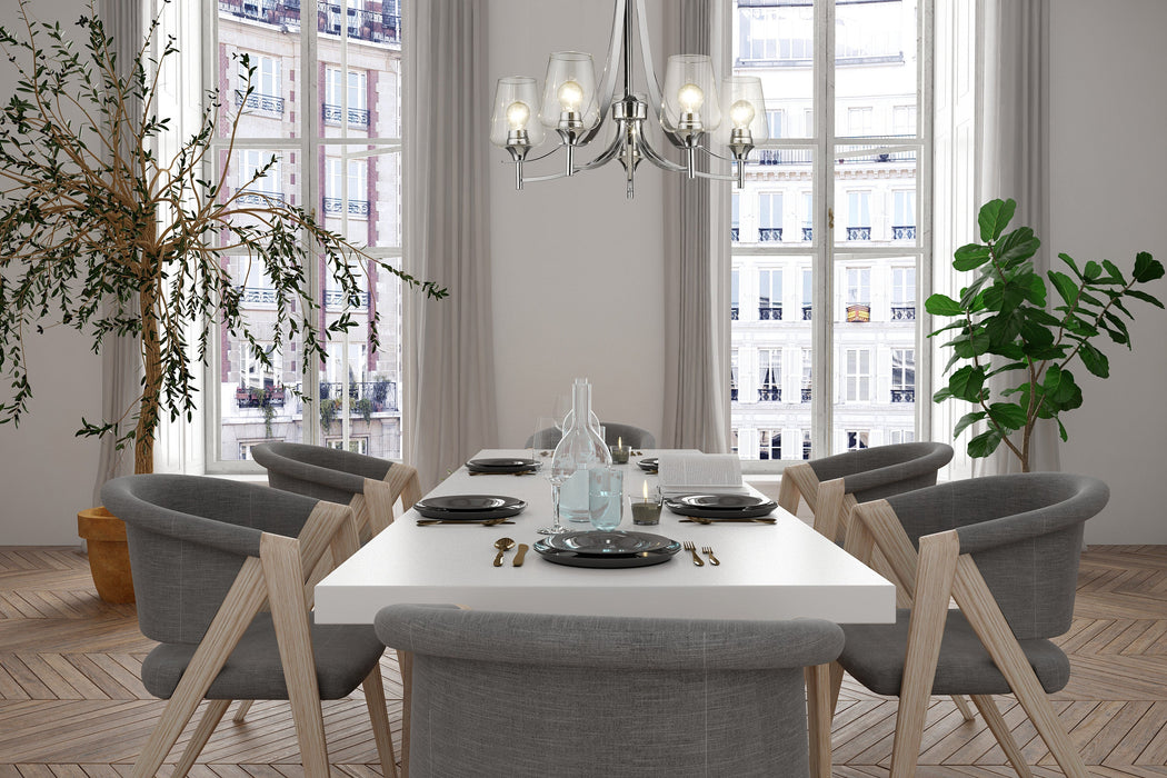 Chandelier Z-Lite 473-5CH Chrome Joliet 5 Light Chandelier Z-Lite