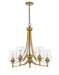 Chandelier Z-Lite 473-5OBR Olde Brass Joliet 5 Light Chandelier Z-Lite