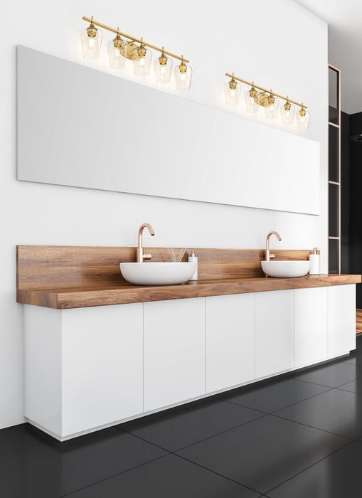 Vanity Z-Lite 473-5V-BBR Burnished Brass Joliet 5 Light Vanity Z-Lite