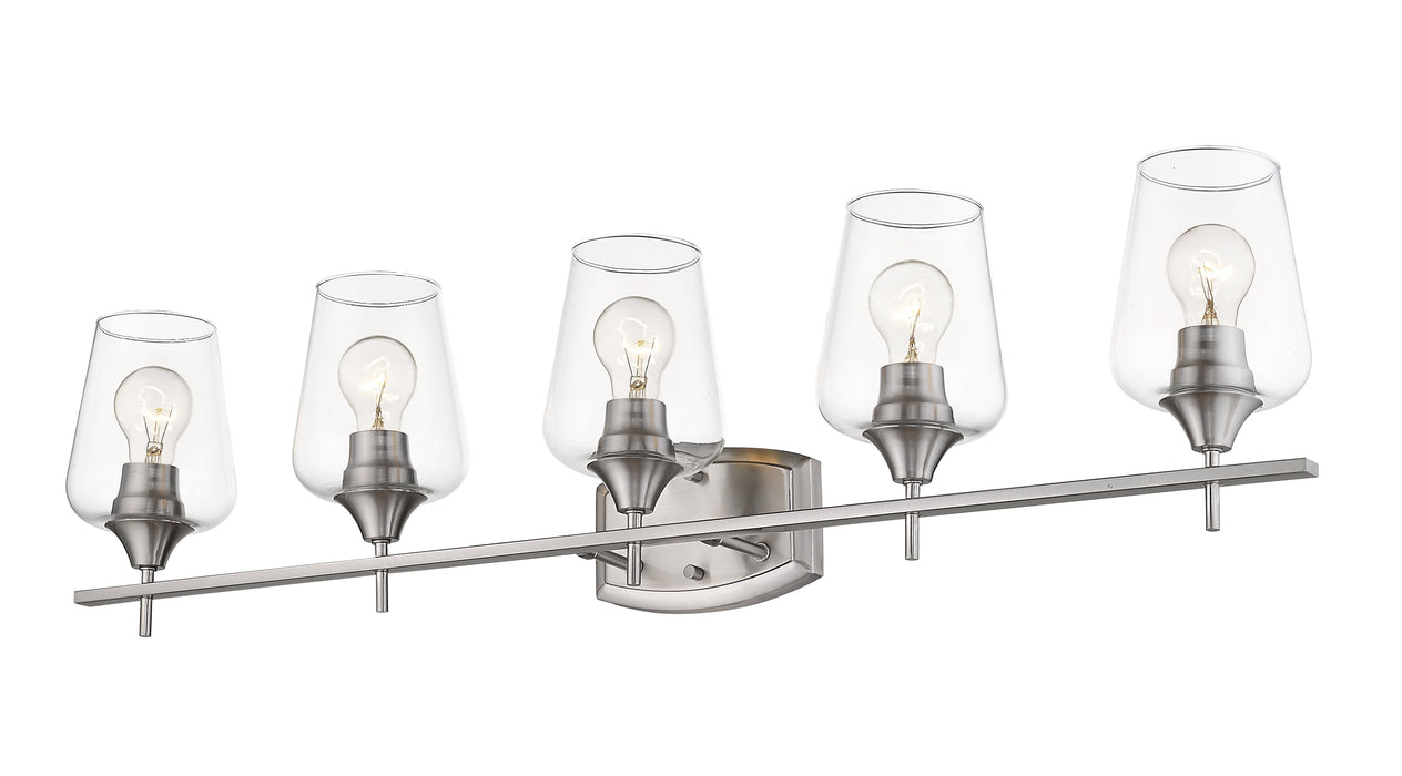 Vanity Z-Lite 473-5V-BN Brushed Nickel Joliet 5 Light Vanity Z-Lite