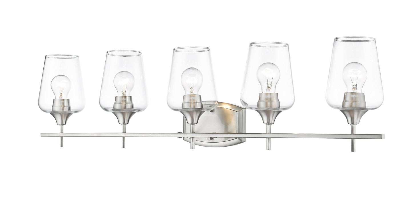 Vanity Z-Lite 473-5V-BN Brushed Nickel Joliet 5 Light Vanity Z-Lite