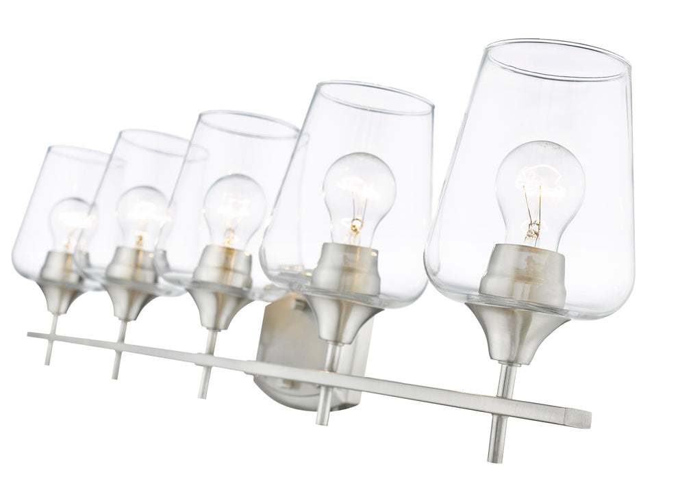 Vanity Z-Lite 473-5V-BN Brushed Nickel Joliet 5 Light Vanity Z-Lite