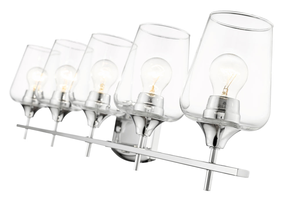 Vanity Z-Lite 473-5V-CH Chrome Joliet 5 Light Vanity Z-Lite