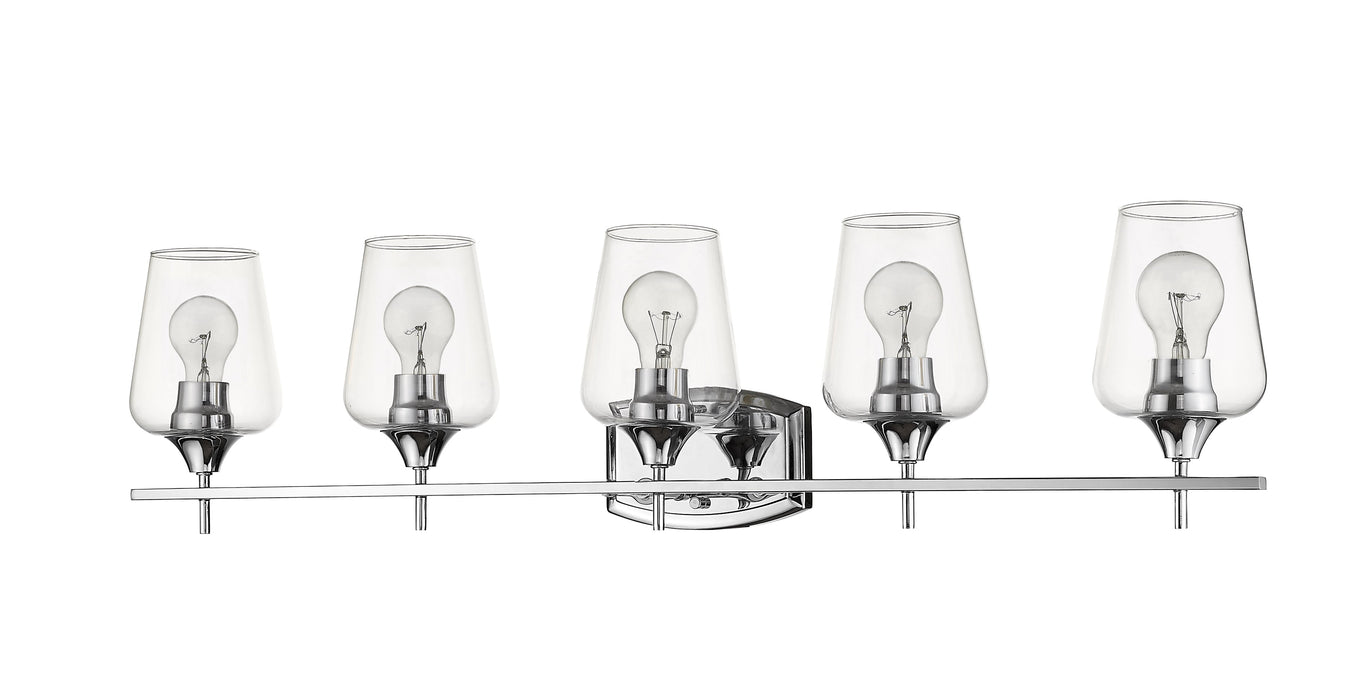 Vanity Z-Lite 473-5V-CH Chrome Joliet 5 Light Vanity Z-Lite