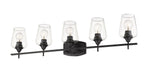 Vanity Z-Lite 473-5V-MB Matte Black Joliet 5 Light Vanity Z-Lite
