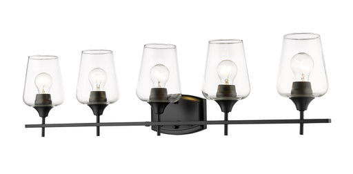Vanity Z-Lite 473-5V-MB Matte Black Joliet 5 Light Vanity Z-Lite