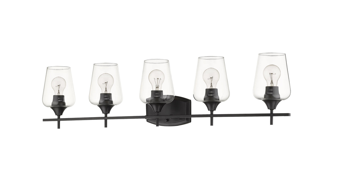 Vanity Z-Lite 473-5V-MB Matte Black Joliet 5 Light Vanity Z-Lite