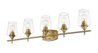 Vanity Z-Lite 473-5V-OBR Olde Brass Joliet 5 Light Vanity Z-Lite