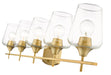 Vanity Z-Lite 473-5V-OBR Olde Brass Joliet 5 Light Vanity Z-Lite